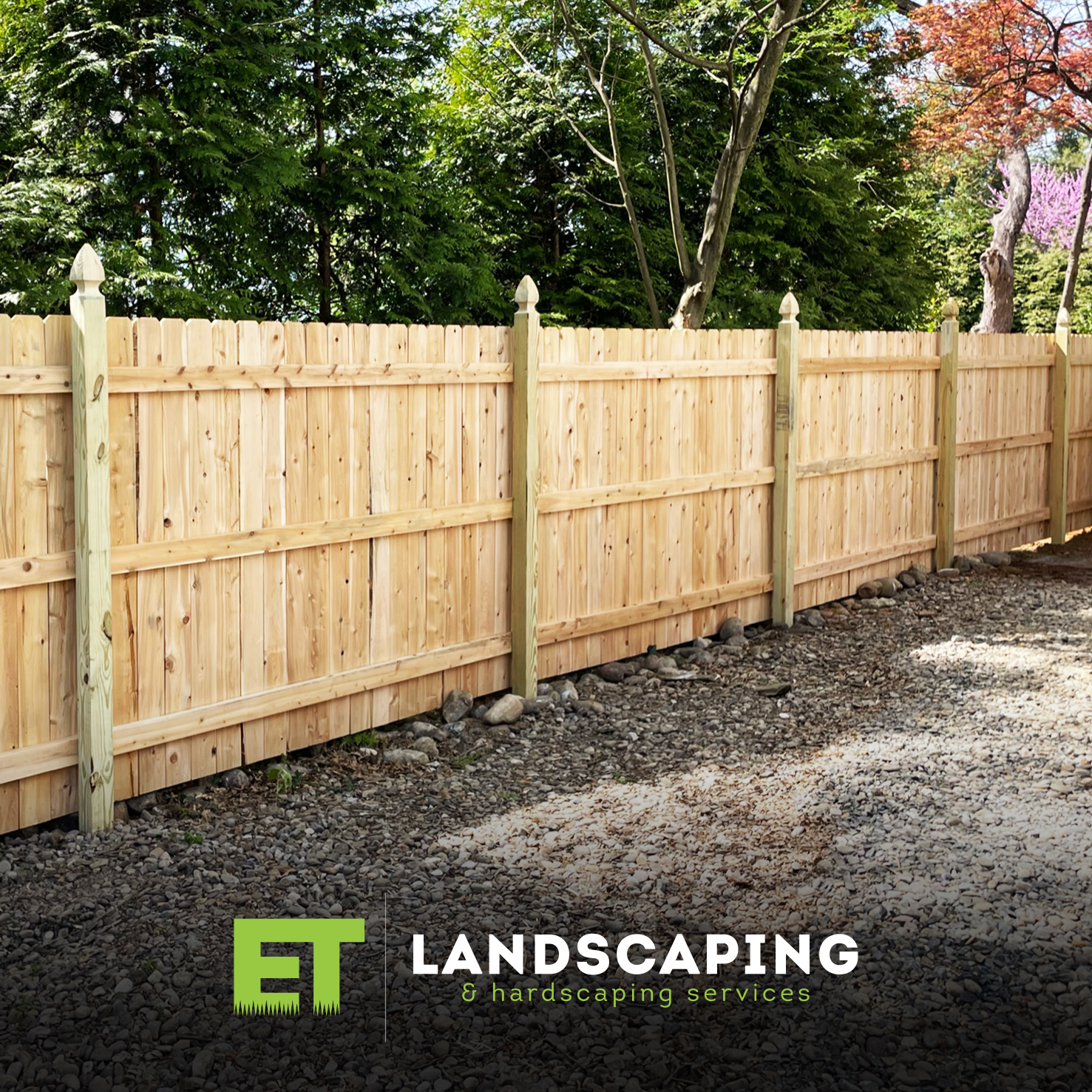 ET Landscaping Project: Vinyl Fence Installation in Delaware County, PA