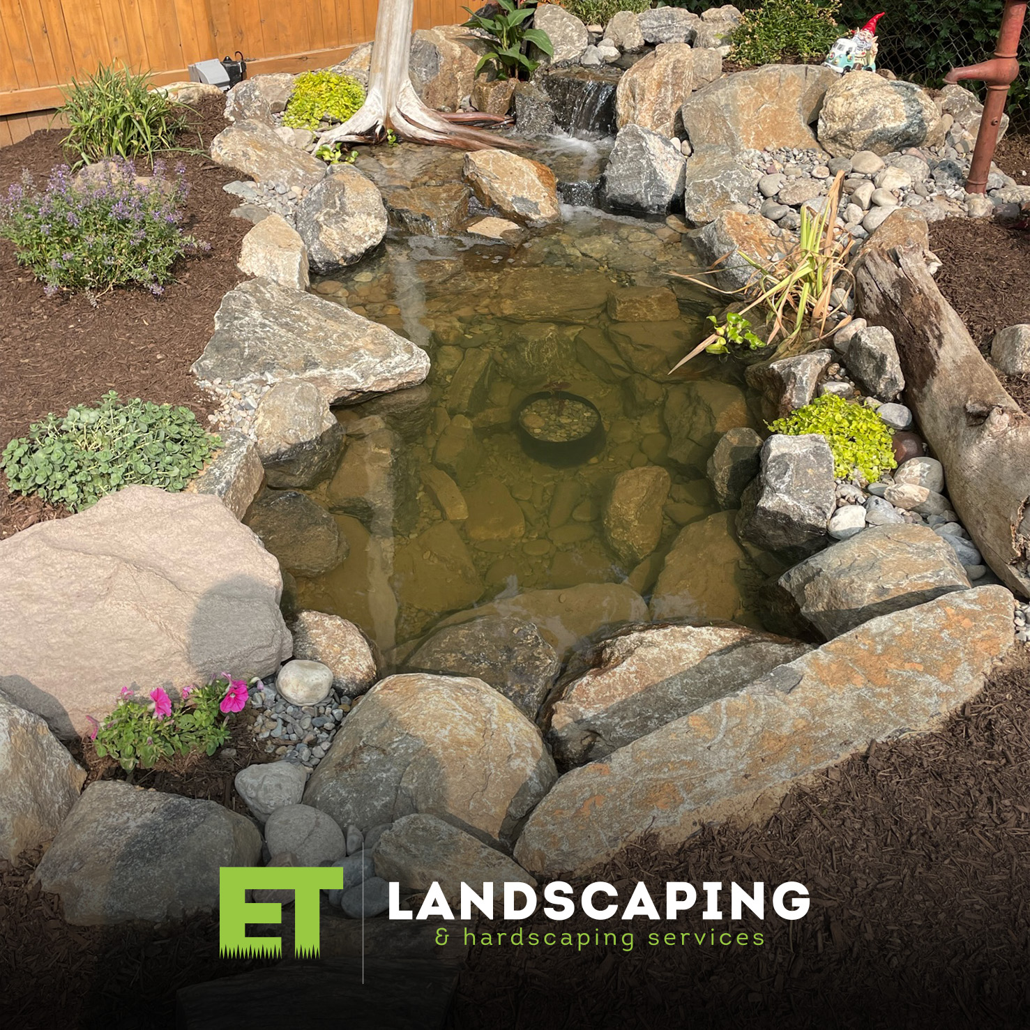 ET Landscaping Project - natural-stone-waterfall-and-pond