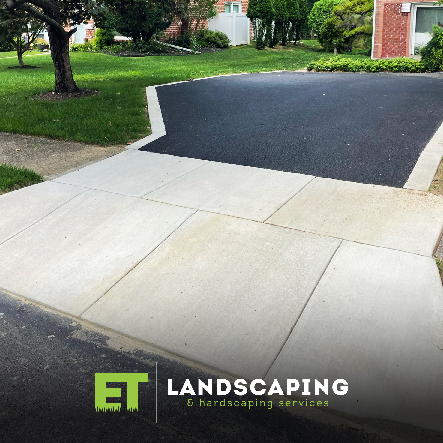 ET Landscaping Project: Paver Driveway Apron in Delaware County, PA