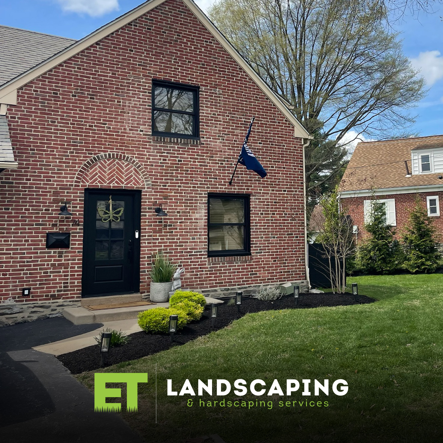 ET Landscaping Project: Brick House Landscaping in Delaware County, PA