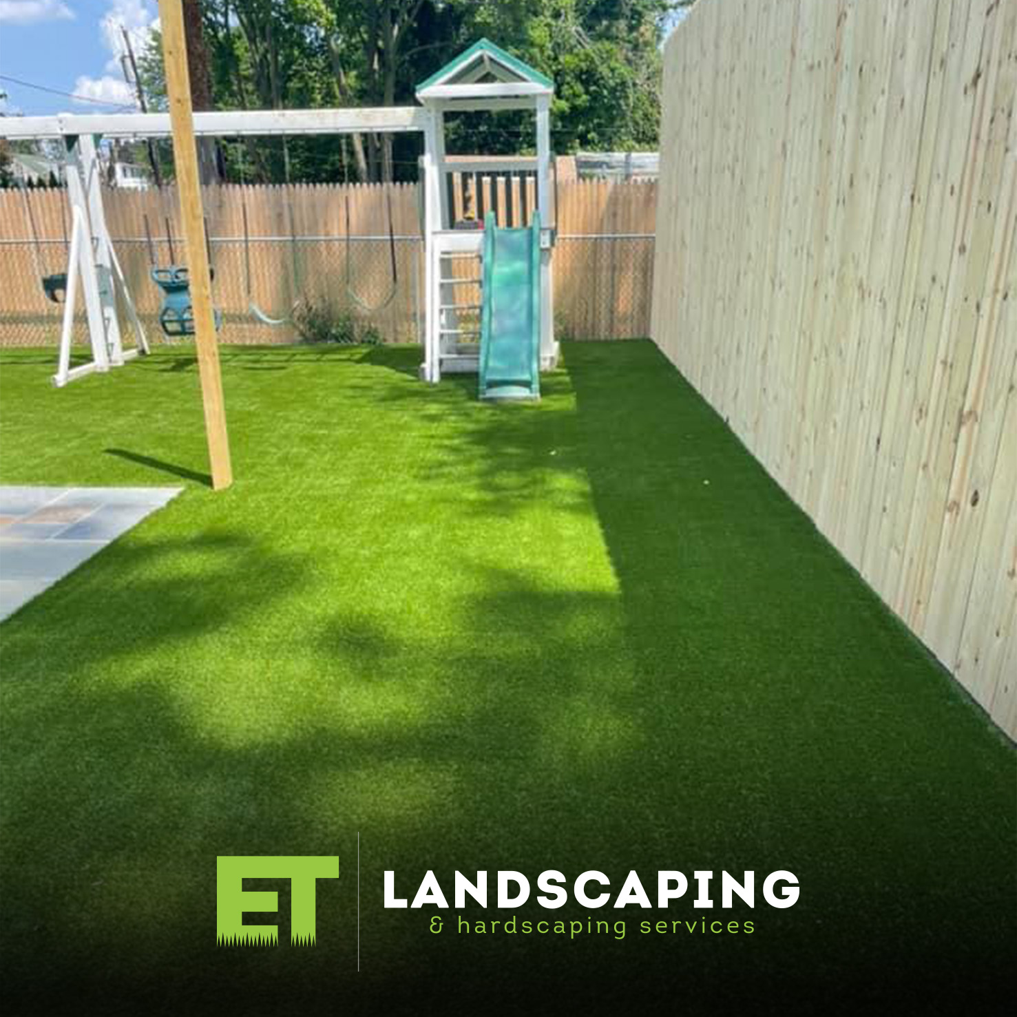 ET Landscaping Project: Artificial Turf Install in Delaware County, PA