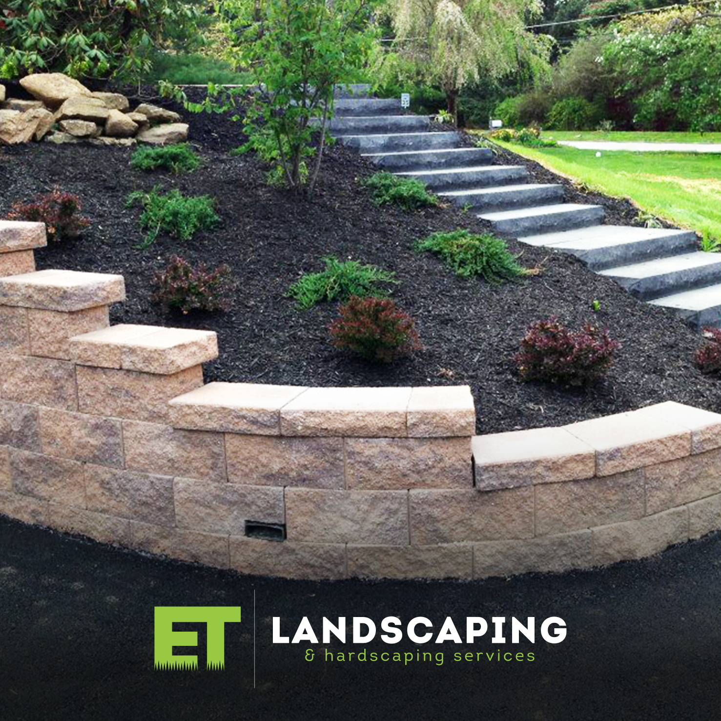 ET Landscaping Project: Backyard Hardscaping in Delaware County, PA