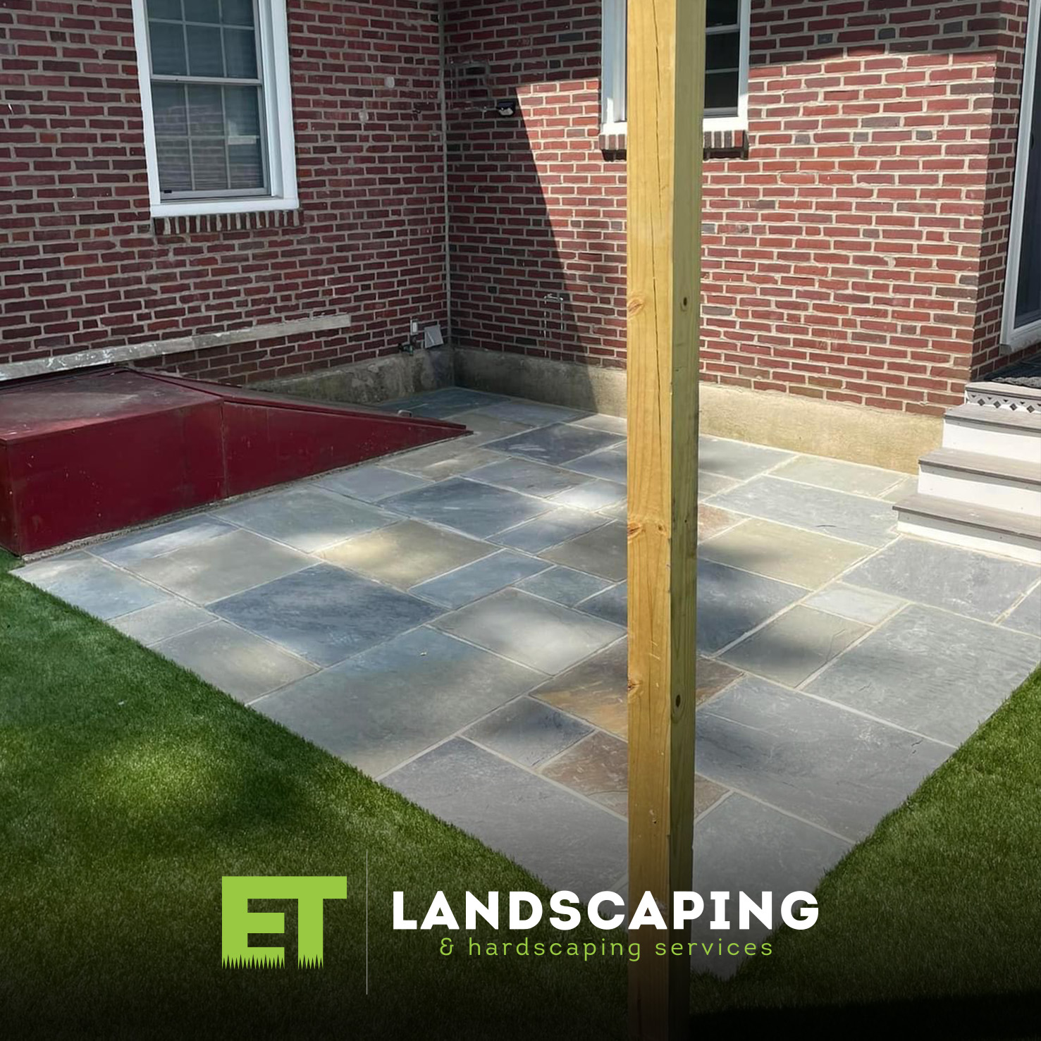 ET Landscaping Project: Bluestone Patio in Delaware County, PA
