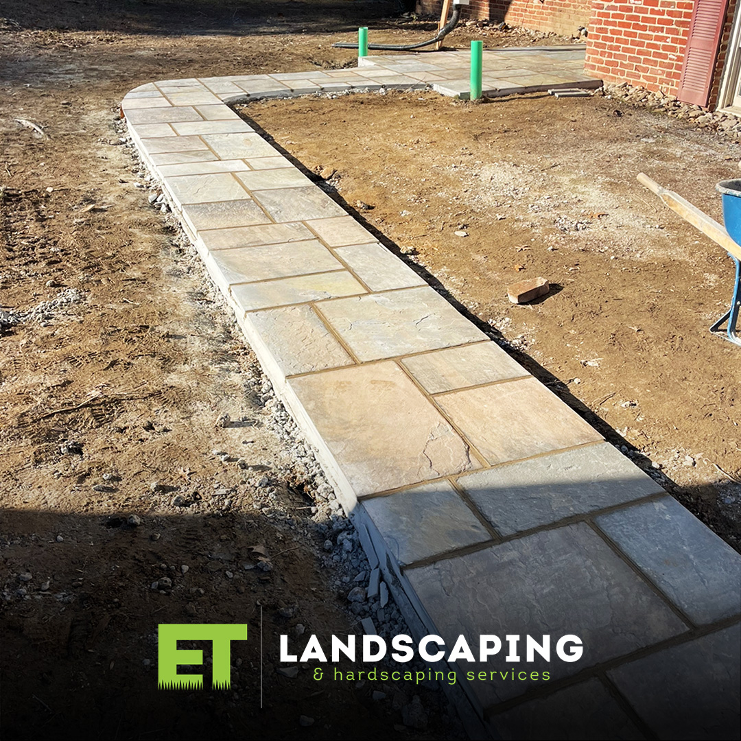 ET Landscaping Project: Flagstone Path in Delaware County, PA