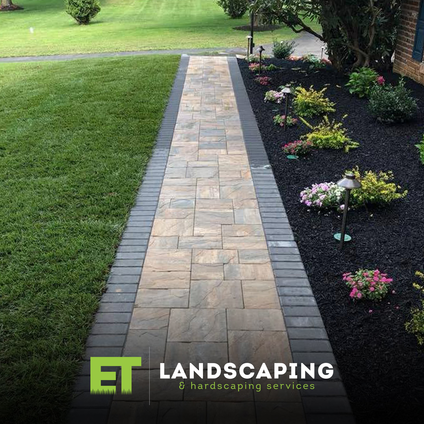 ET Landscaping Project: Long Stone Walkway in Delaware County, PA